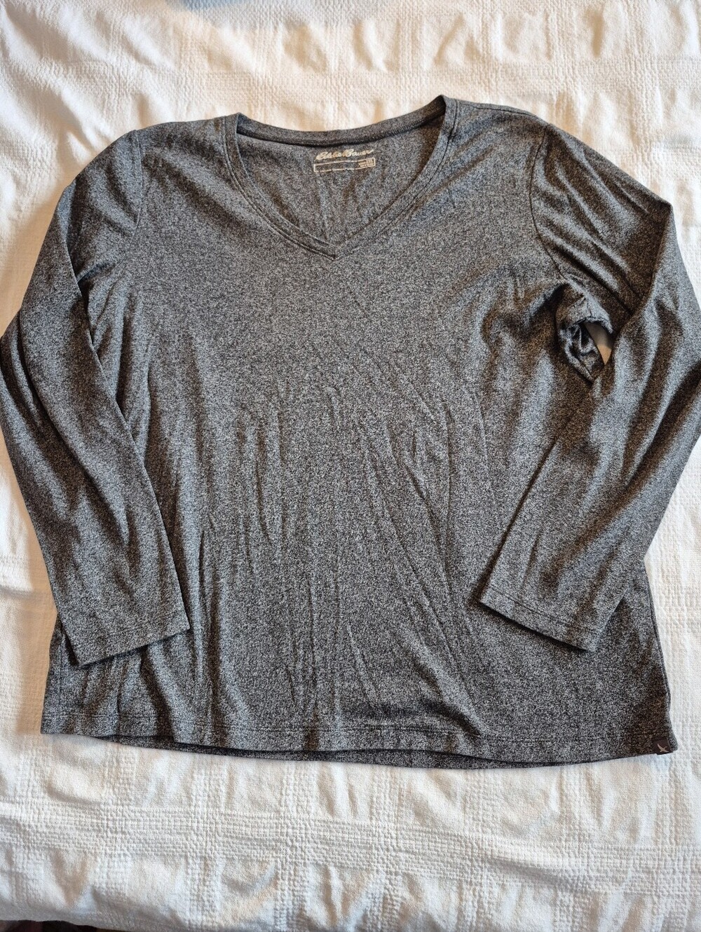 Eddie Bauer women's 2XL long sleeve V neck shirt VGUC